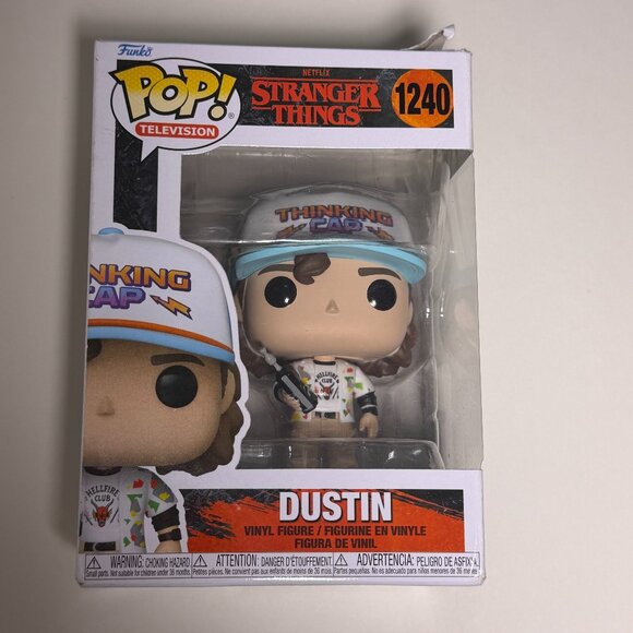 Funko Pop Stranger Things Dustin Thinking Cap Hellfire Club Figure - Picture 2 of 5